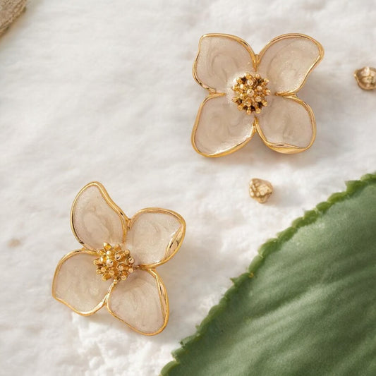 Flower earrings