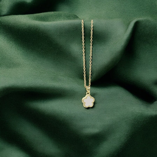 Collier Trèfle Blanc