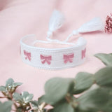 Fabric bracelet white